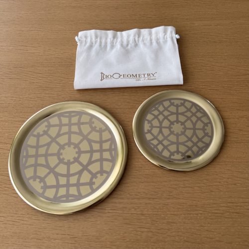 NEW THE BIOGEOMETRY GOLDEN TRAY SET OF 2 (Small)